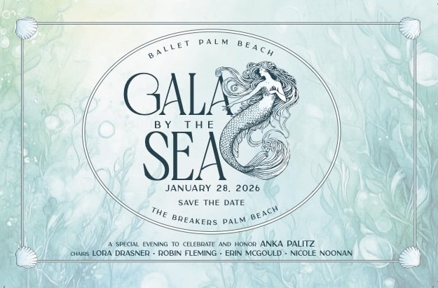 Ballet Palm Beach - Gala Save the Date 5.5x8.5 2 Ballet Palm Beach Gala Save the Date 5.5x8.5 2